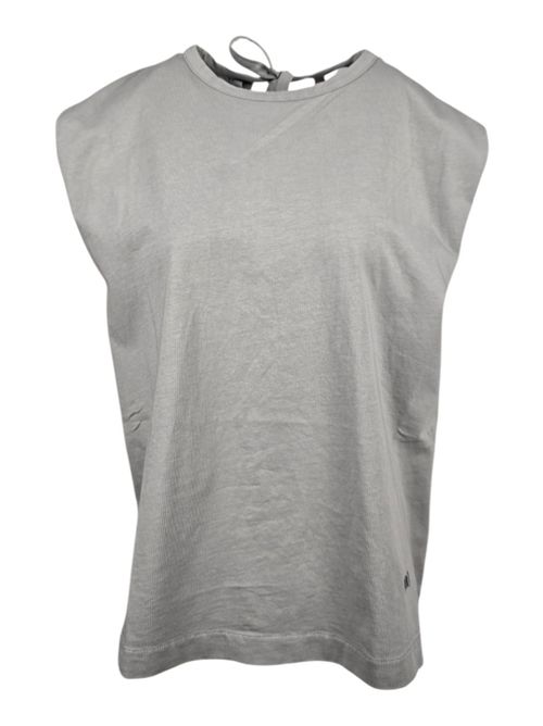t-shirt donna con aperura nella schiena grigio ( Nude ) | 1103E2528703